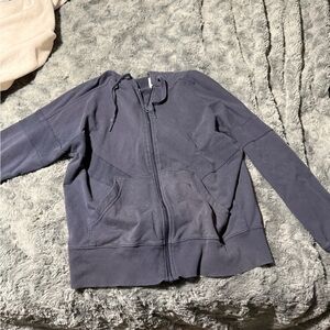 woman’s aerie Navy Blue Zip-Up Hoodie